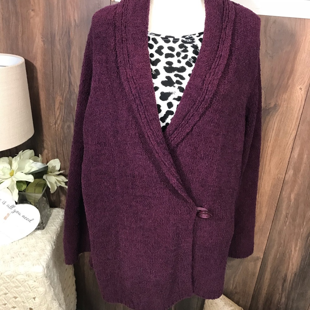 Carol Little cross over cardigan sweater nwt